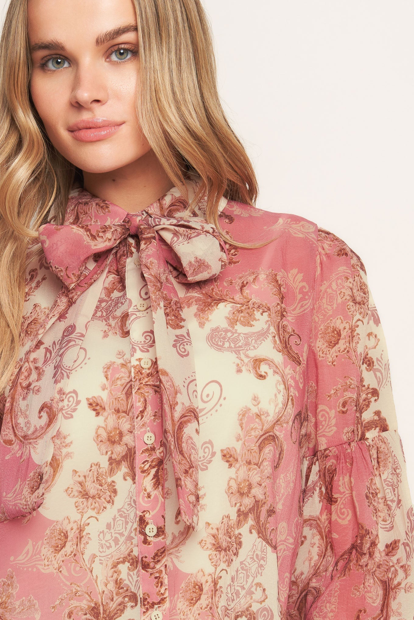 ROCOCO ROSE WOVEN TOP Flying Tomato