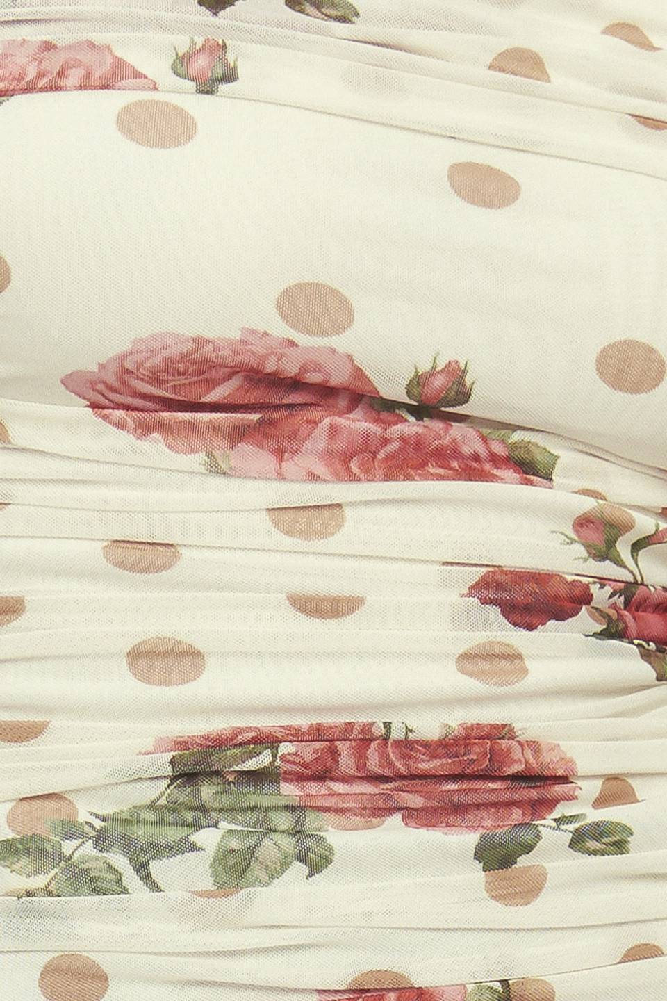 CREAM & BLOOM DELIGHT POWER MESH TOP Flying Tomato