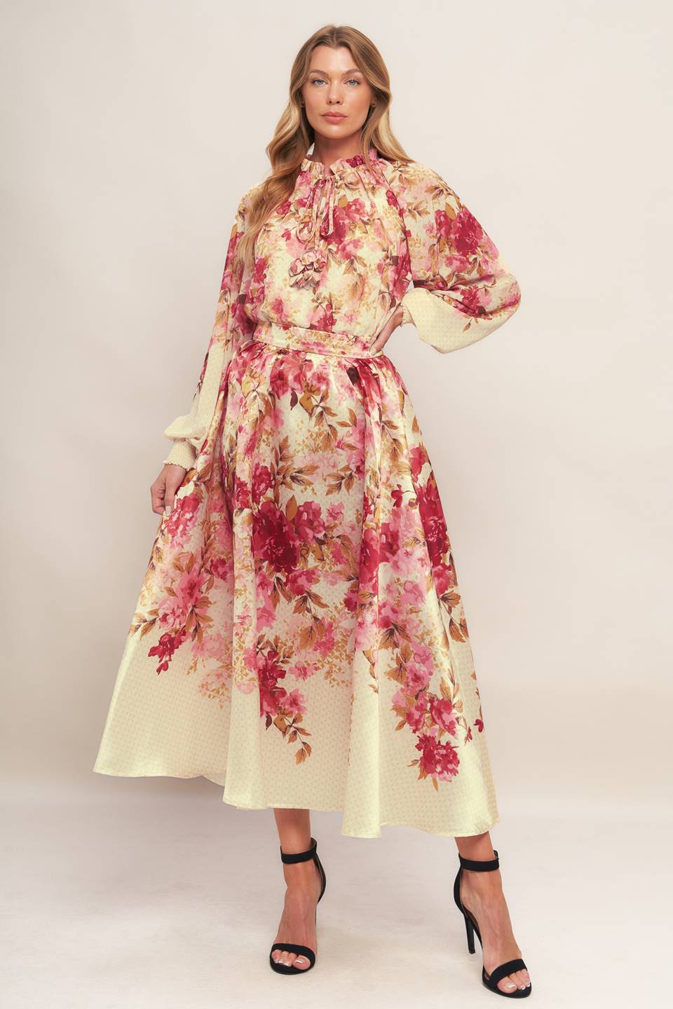 BLOSSOM DREAM BALLERINA WOVEN TOP Flying Tomato