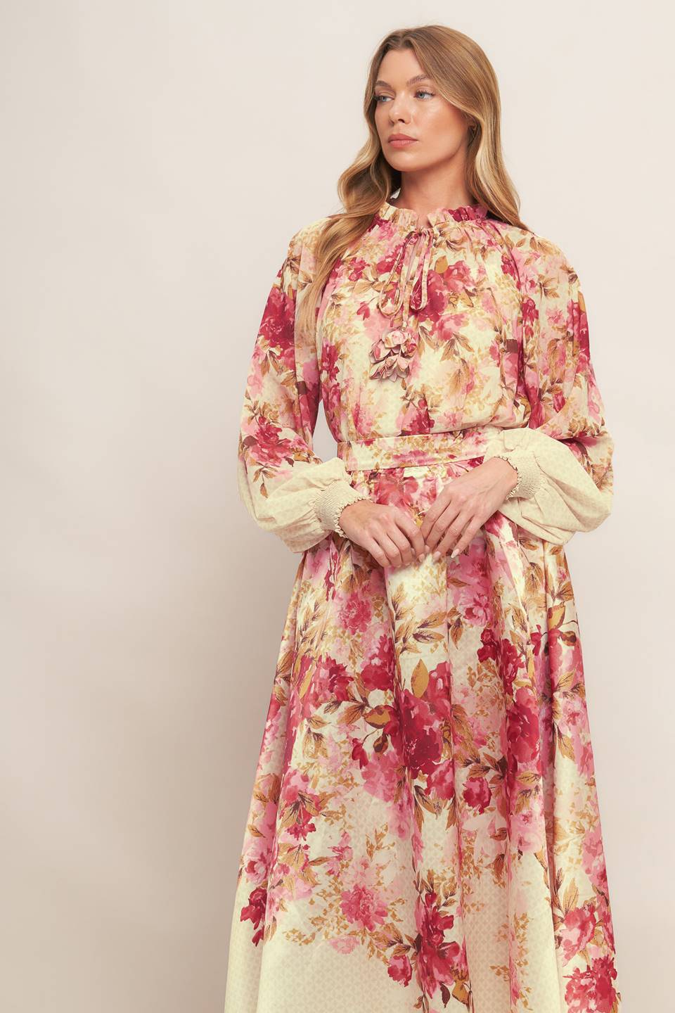 BLOSSOM DREAM BALLERINA WOVEN TOP Flying Tomato