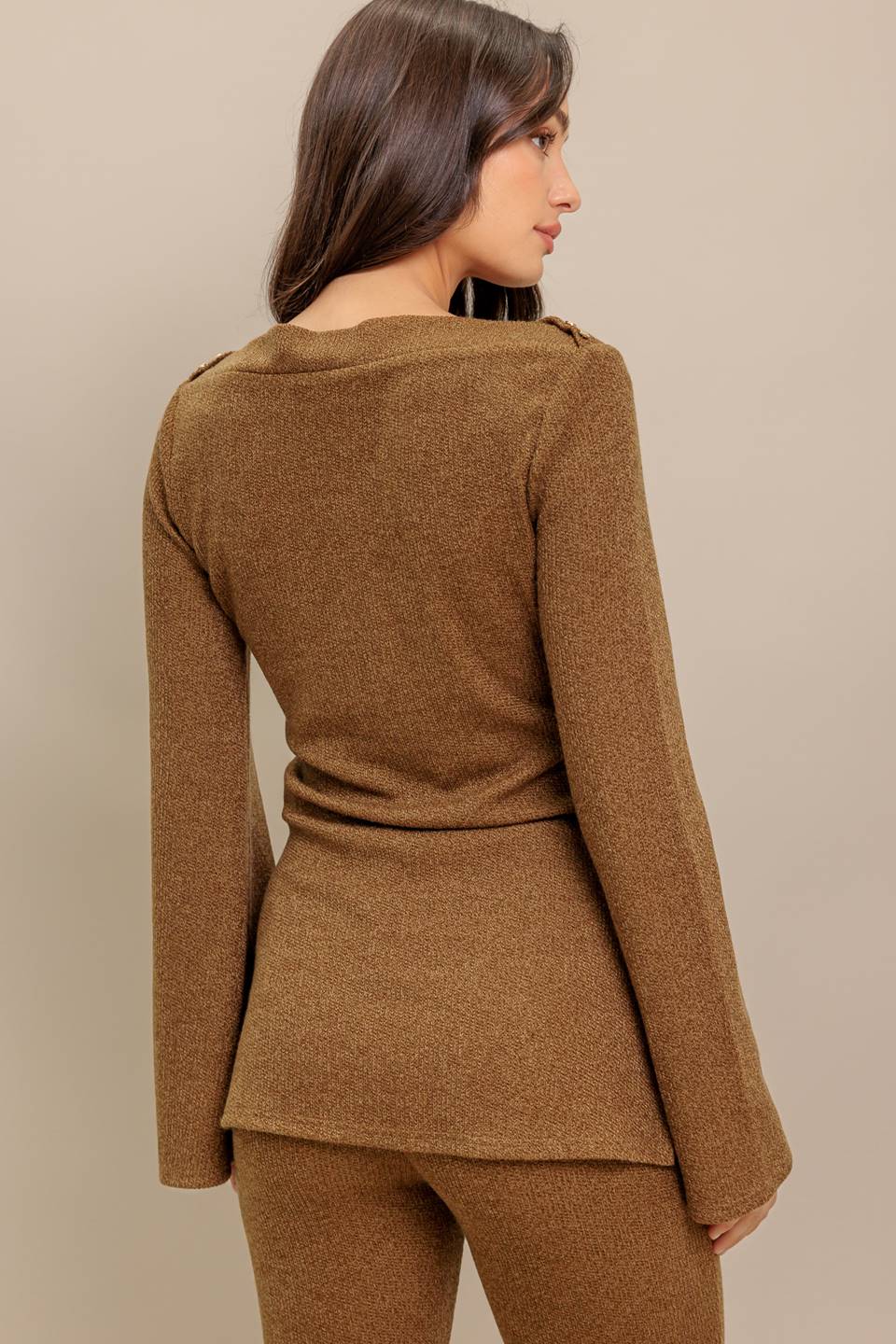 FLARE TOUCH SOLID TUNIC TOP Flying Tomato