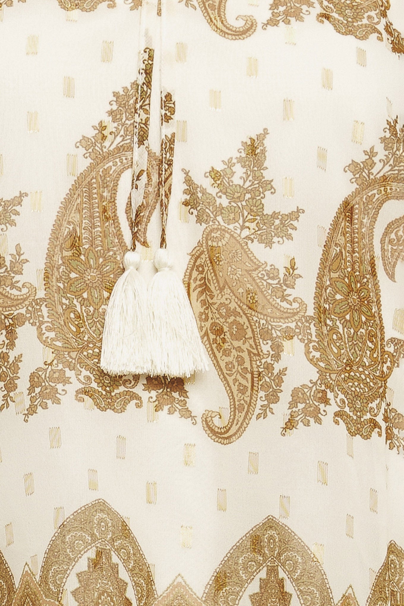 MOROCCAN SPICE IVORY WOVEN TOP Flying Tomato