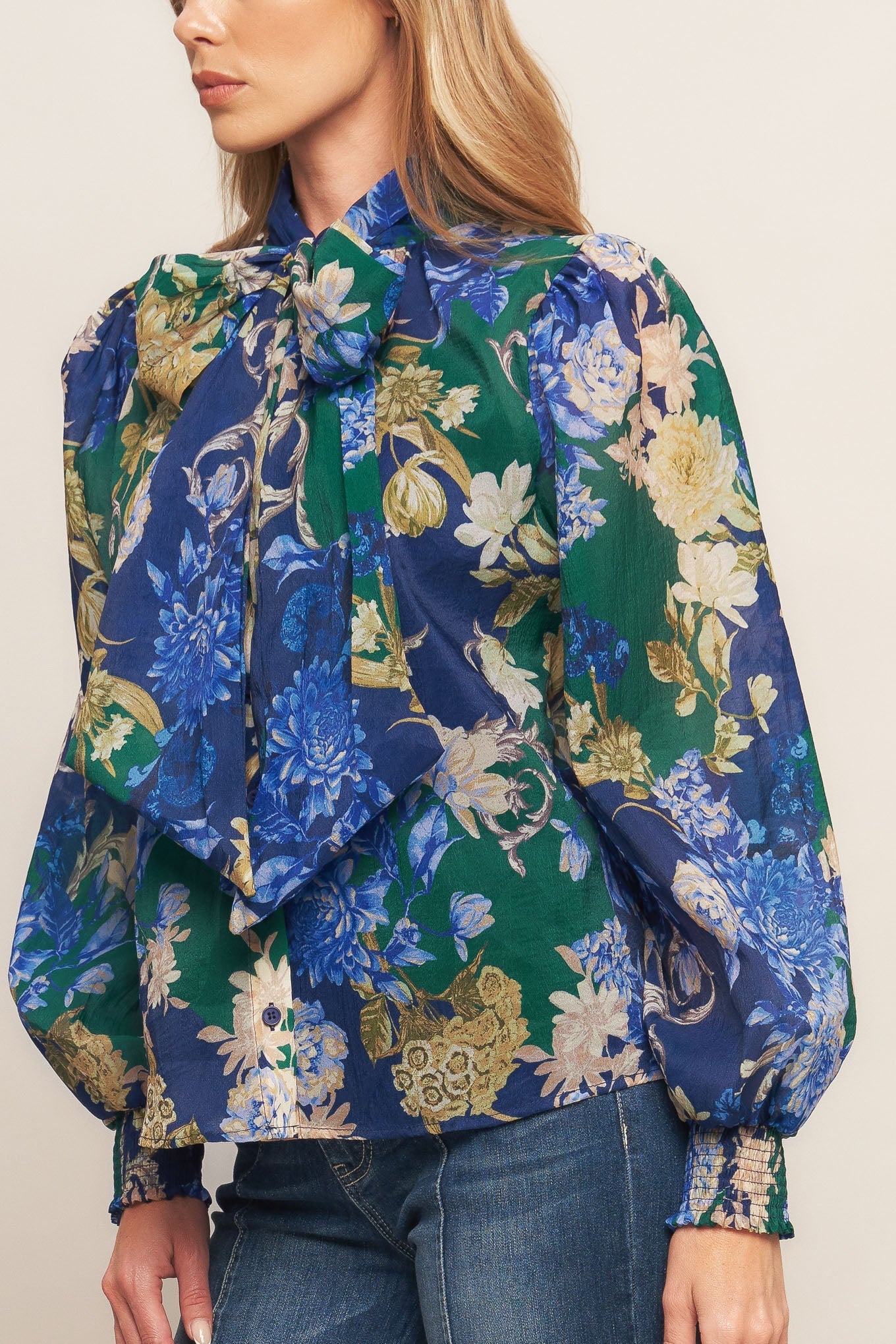 ROYAL TAPESTRY WOVEN TOP Flying Tomato