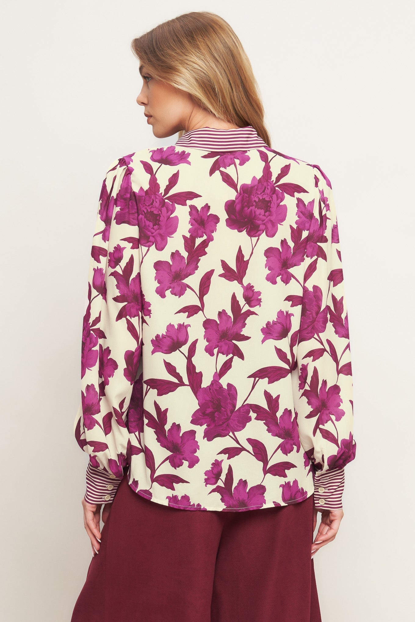 SWEET BOTANICAL CHARM WOVEN TOP Flying Tomato