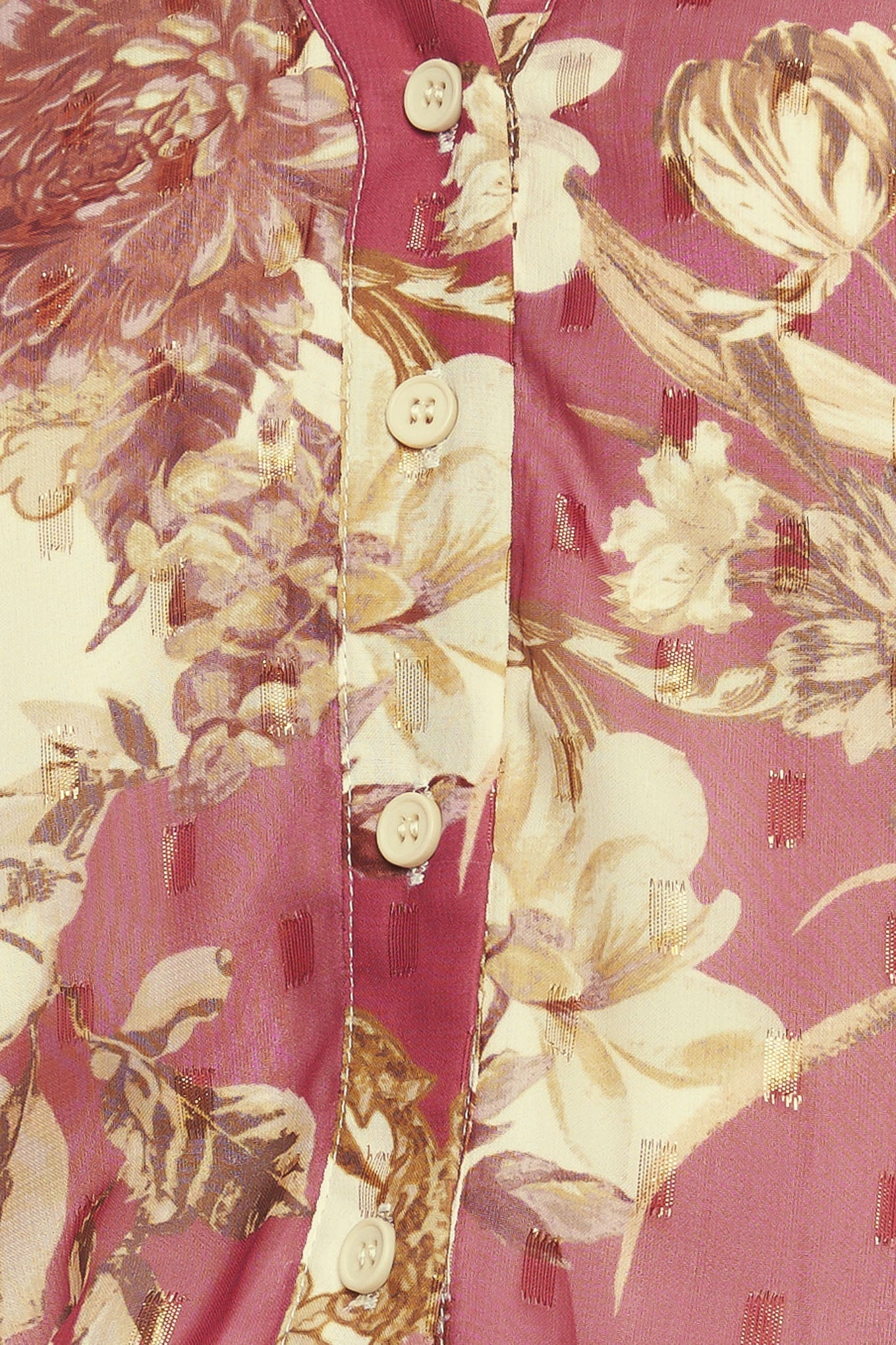 CHATEAU FLORAL WOVEN TOP Flying Tomato