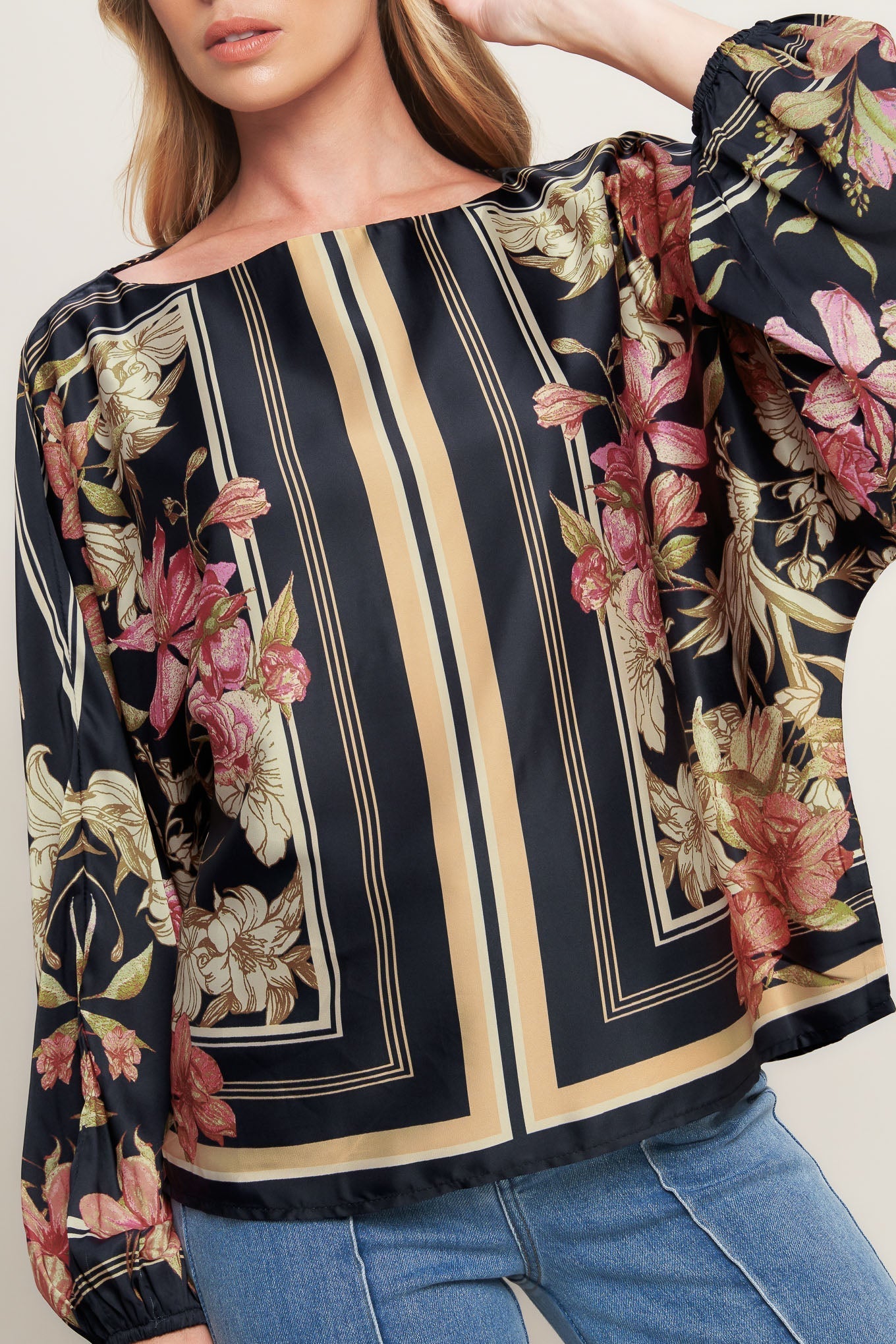 ROYAL TAPESTRY WOVEN TOP Flying Tomato