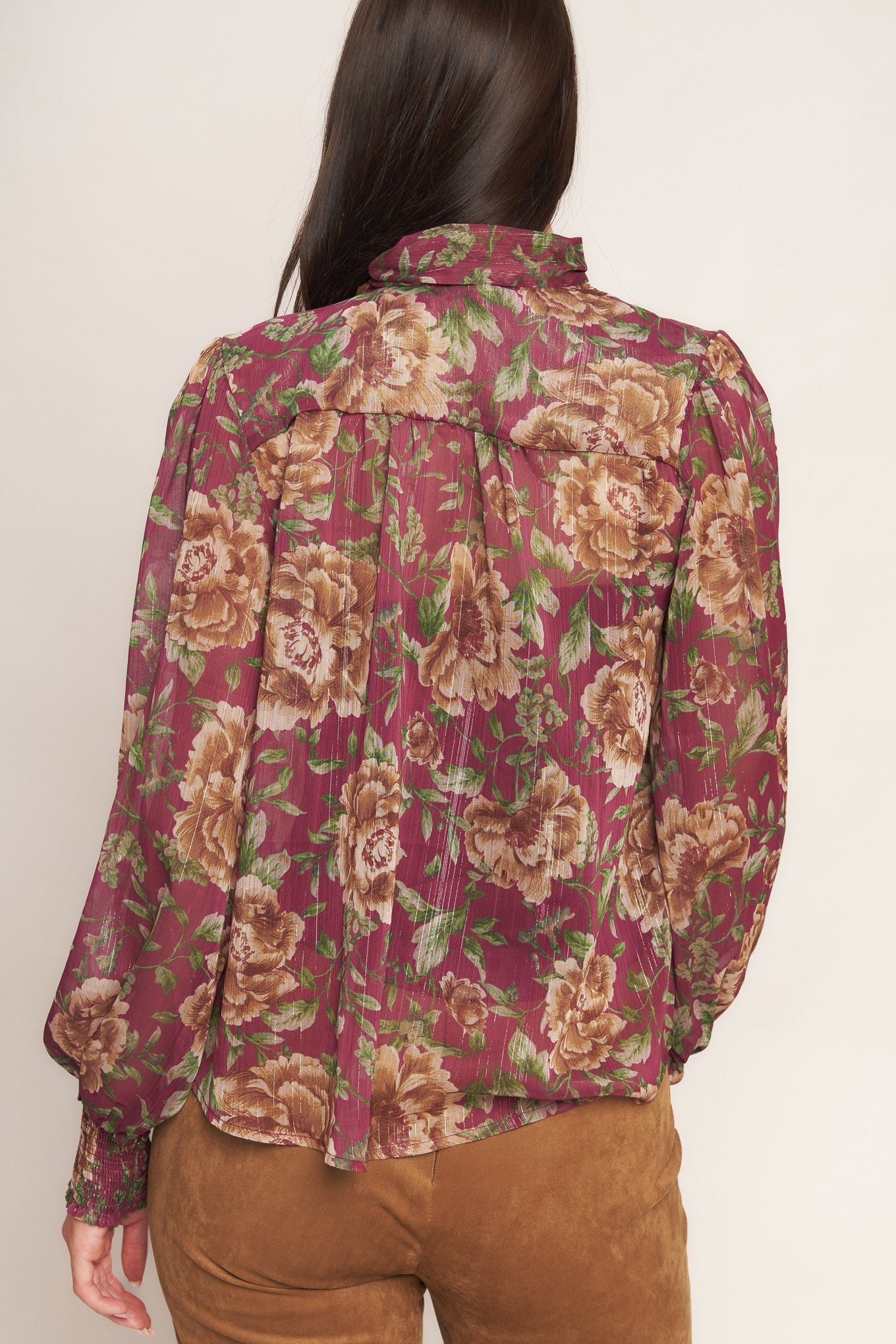 WHISPERING GARDEN WOVEN TOP Flying Tomato