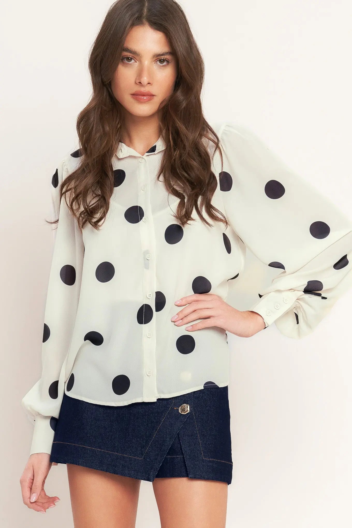 PLAYFUL CONFIDENCE WOVEN TOP Flying Tomato