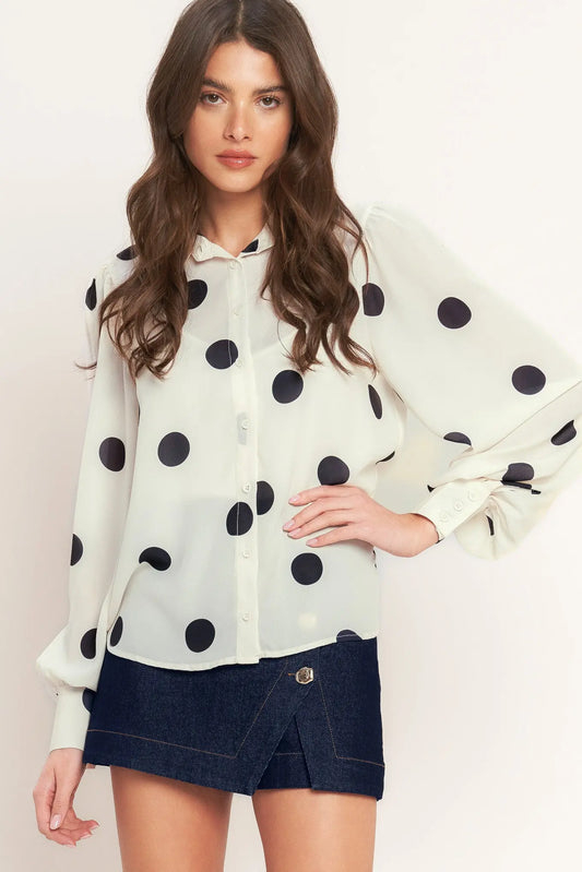 PLAYFUL CONFIDENCE WOVEN TOP Flying Tomato