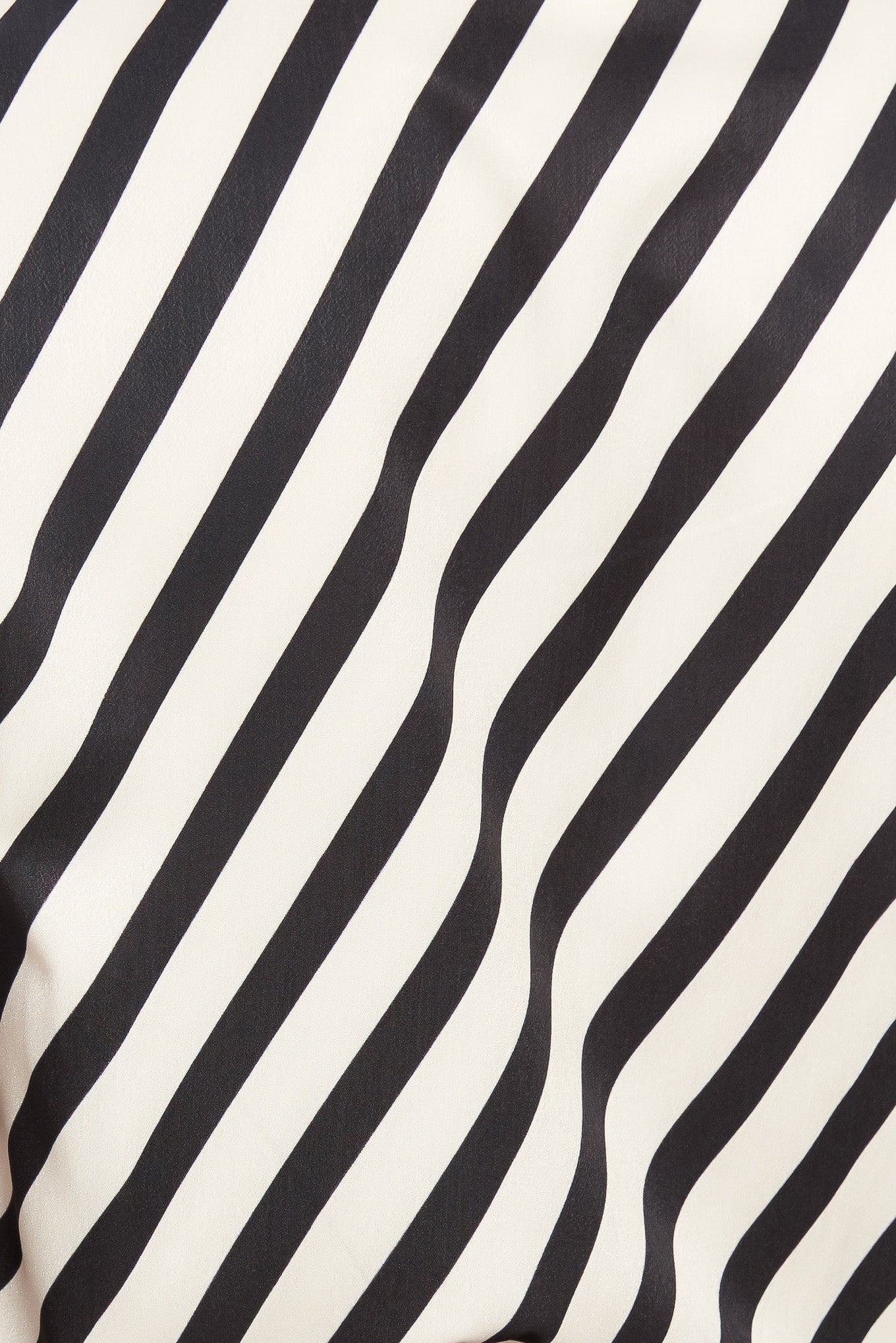 Vogue Stripe Woven Top With Front Bow Tie High Neck Flying Tomato