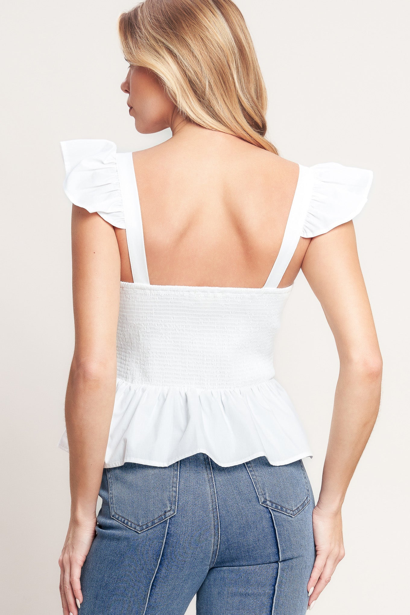 SWEETEST MOMENT WOVEN TOP