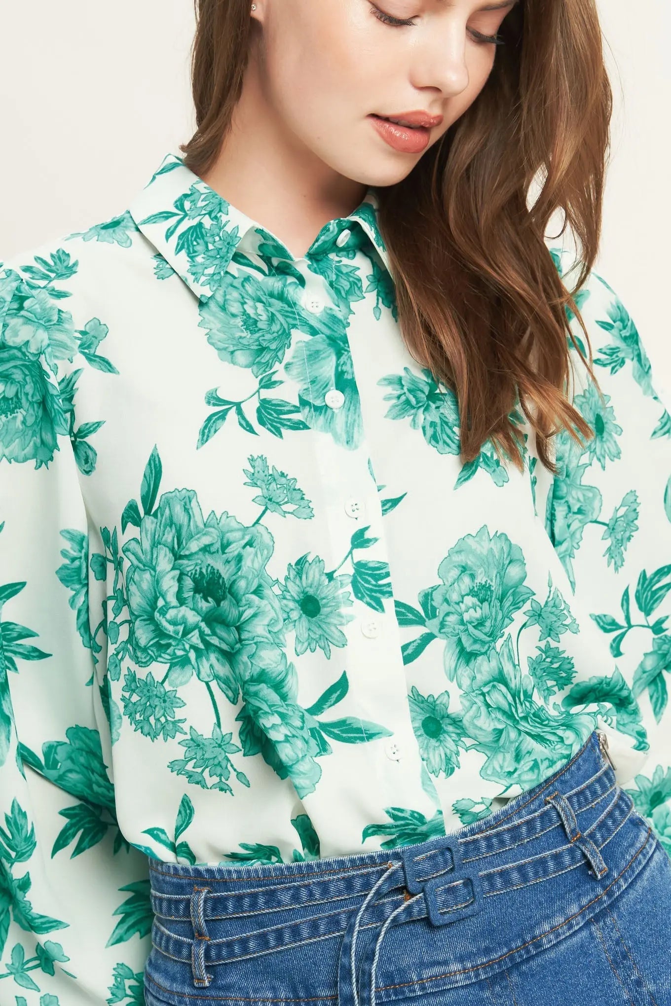 BOTANICAL POP WOVEN TOP Flying Tomato