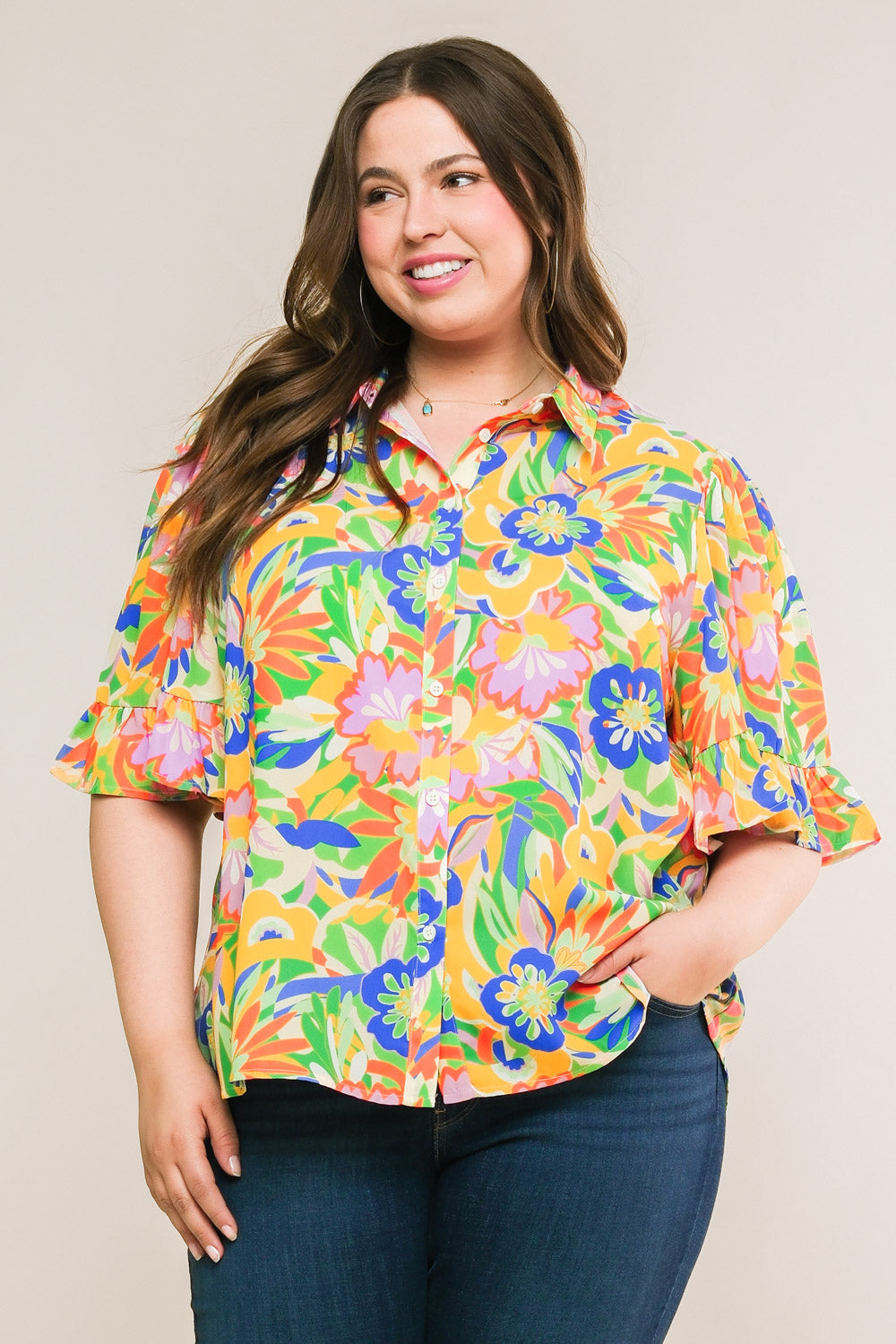 READY TO GET AWAY WOVEN TOP Flying Tomato