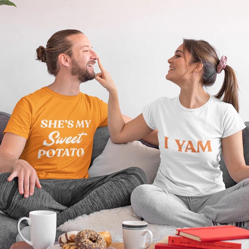 I YAM T-Shirt – Funny Thanksgiving Pun Tee Adorb Custom Tees