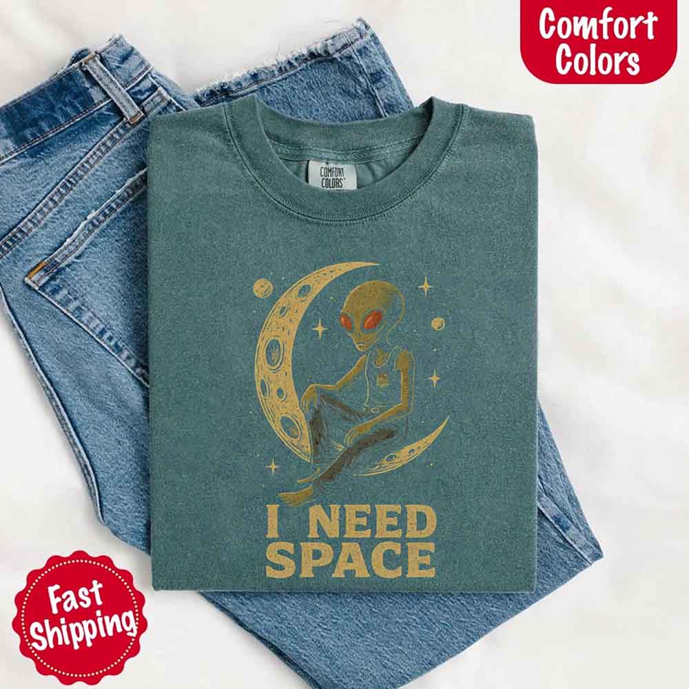 I Need Space Tee – Gothic Alternative Unisex Comfort Colors Shirt Adorb Custom Tees