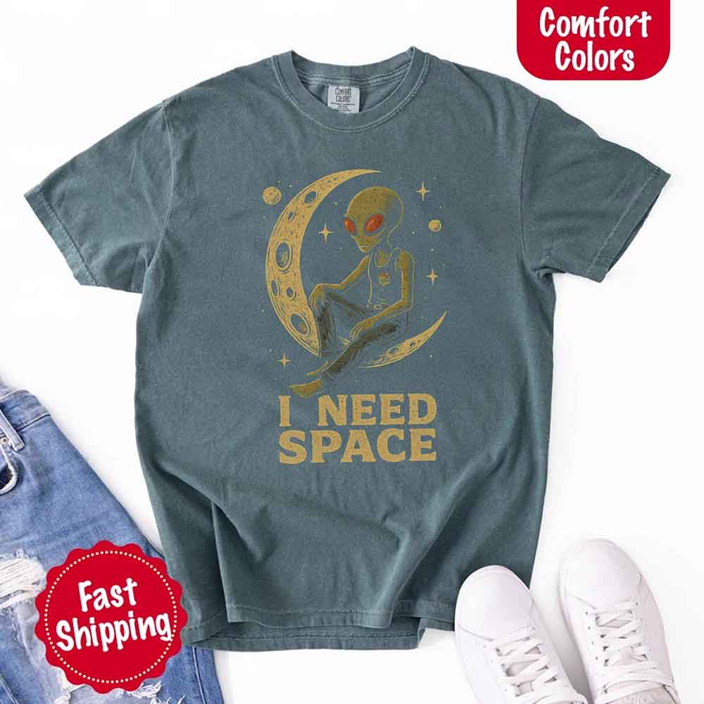 I Need Space Tee – Gothic Alternative Unisex Comfort Colors Shirt Adorb Custom Tees