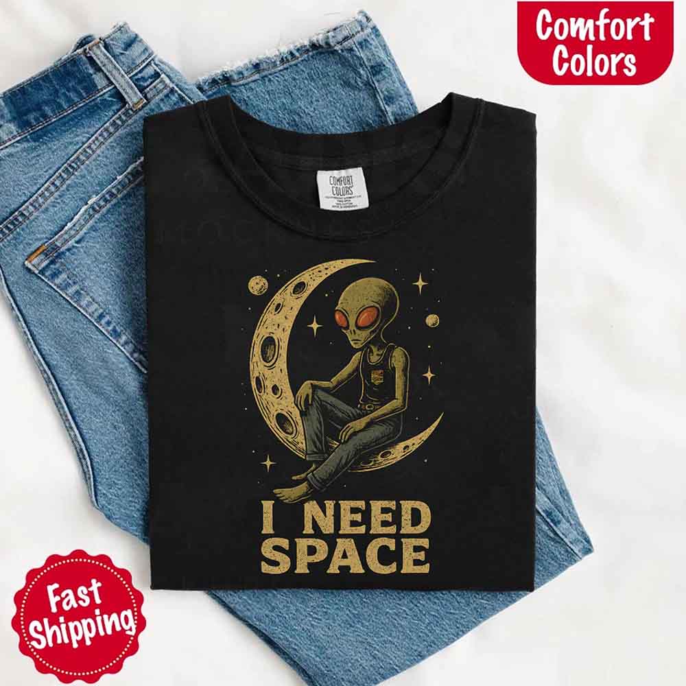 I Need Space Tee – Gothic Alternative Unisex Comfort Colors Shirt Adorb Custom Tees