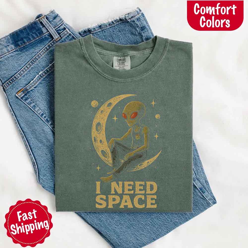 I Need Space Tee – Gothic Alternative Unisex Comfort Colors Shirt Adorb Custom Tees