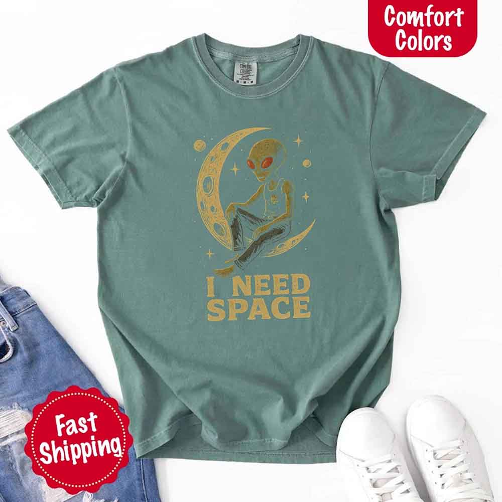 I Need Space Tee – Gothic Alternative Unisex Comfort Colors Shirt Adorb Custom Tees