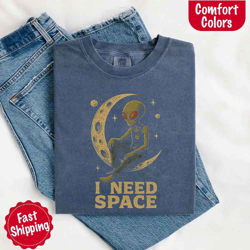 I Need Space Tee – Gothic Alternative Unisex Comfort Colors Shirt Adorb Custom Tees