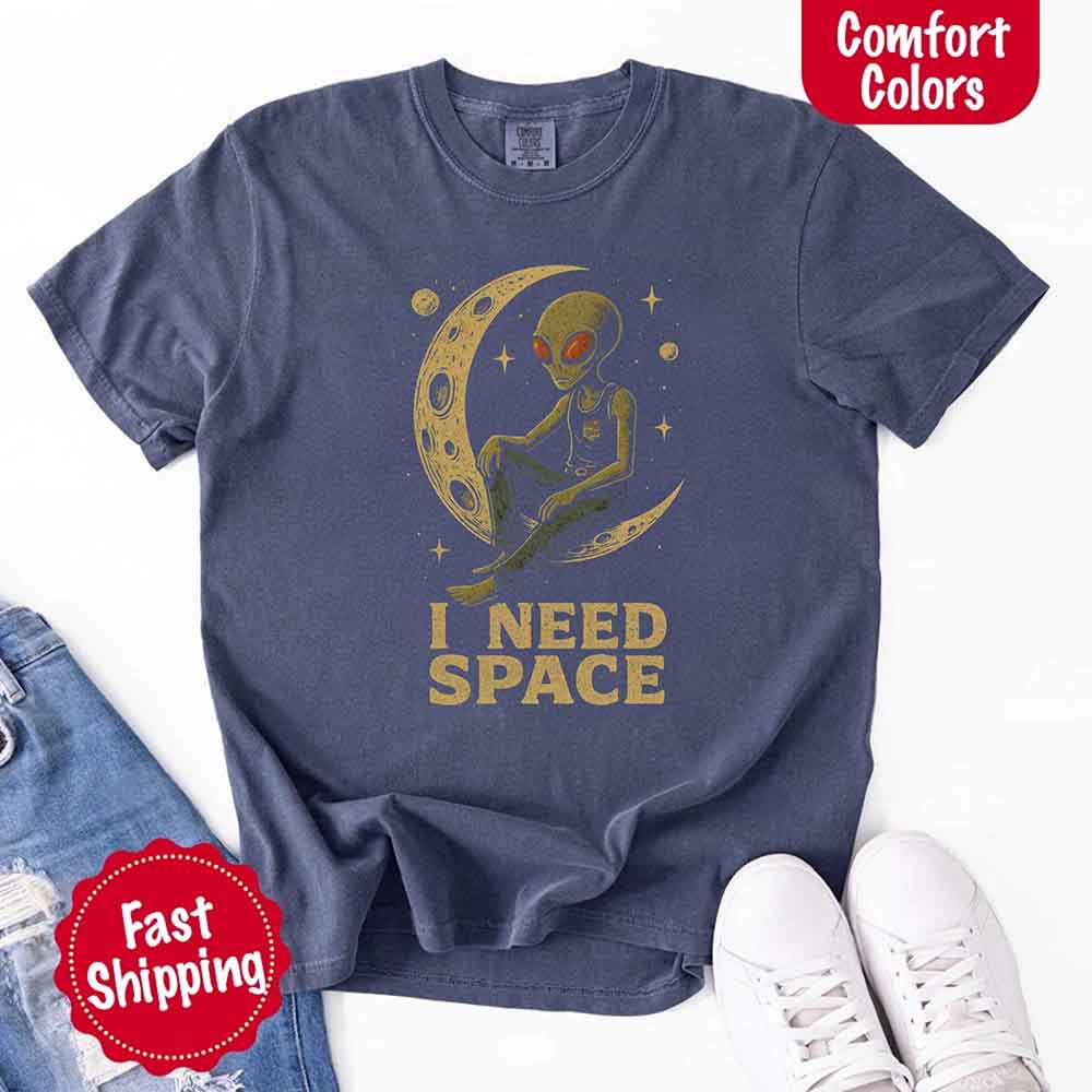 I Need Space Tee – Gothic Alternative Unisex Comfort Colors Shirt Adorb Custom Tees