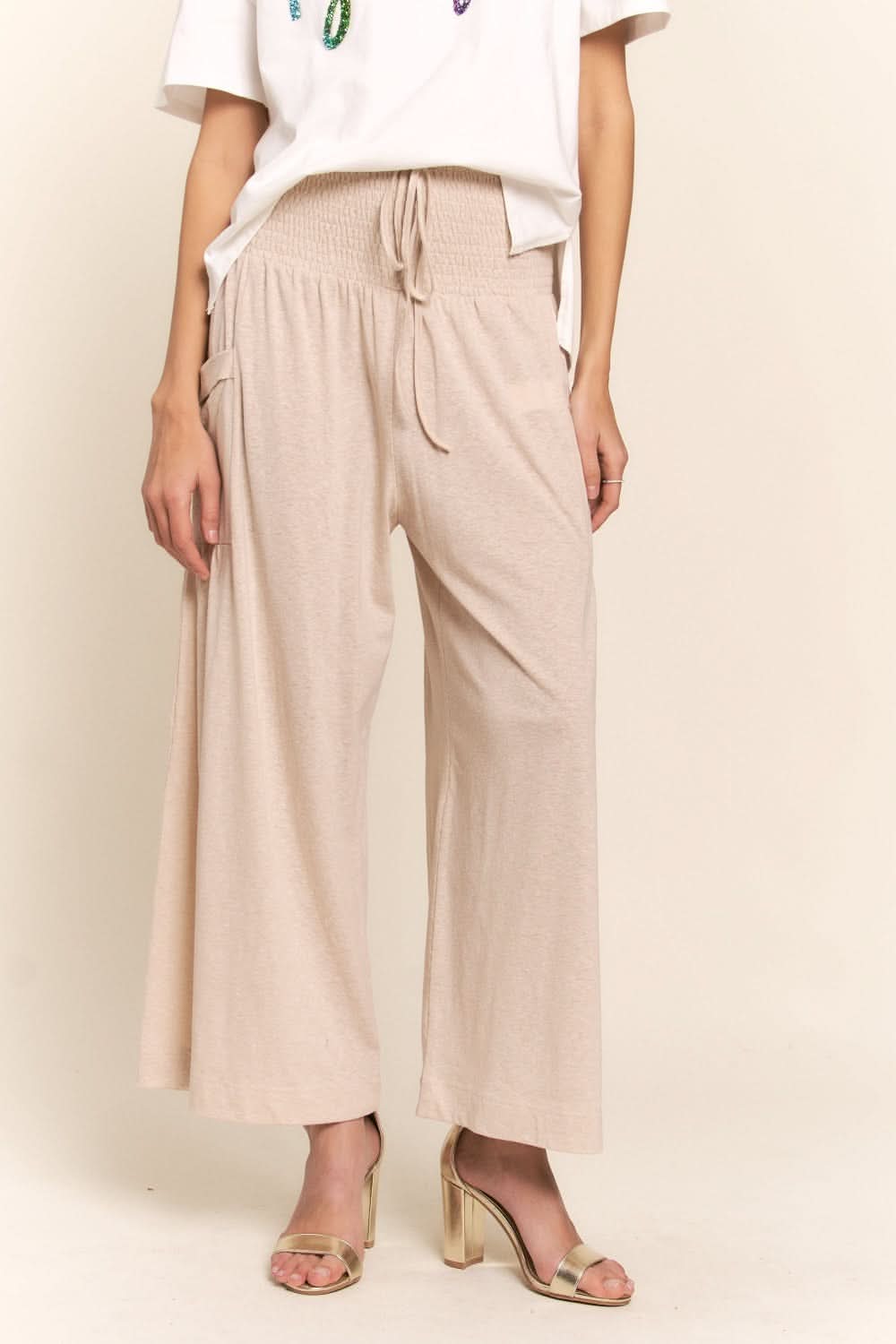 J.nna boho wide leg pants with pockets 