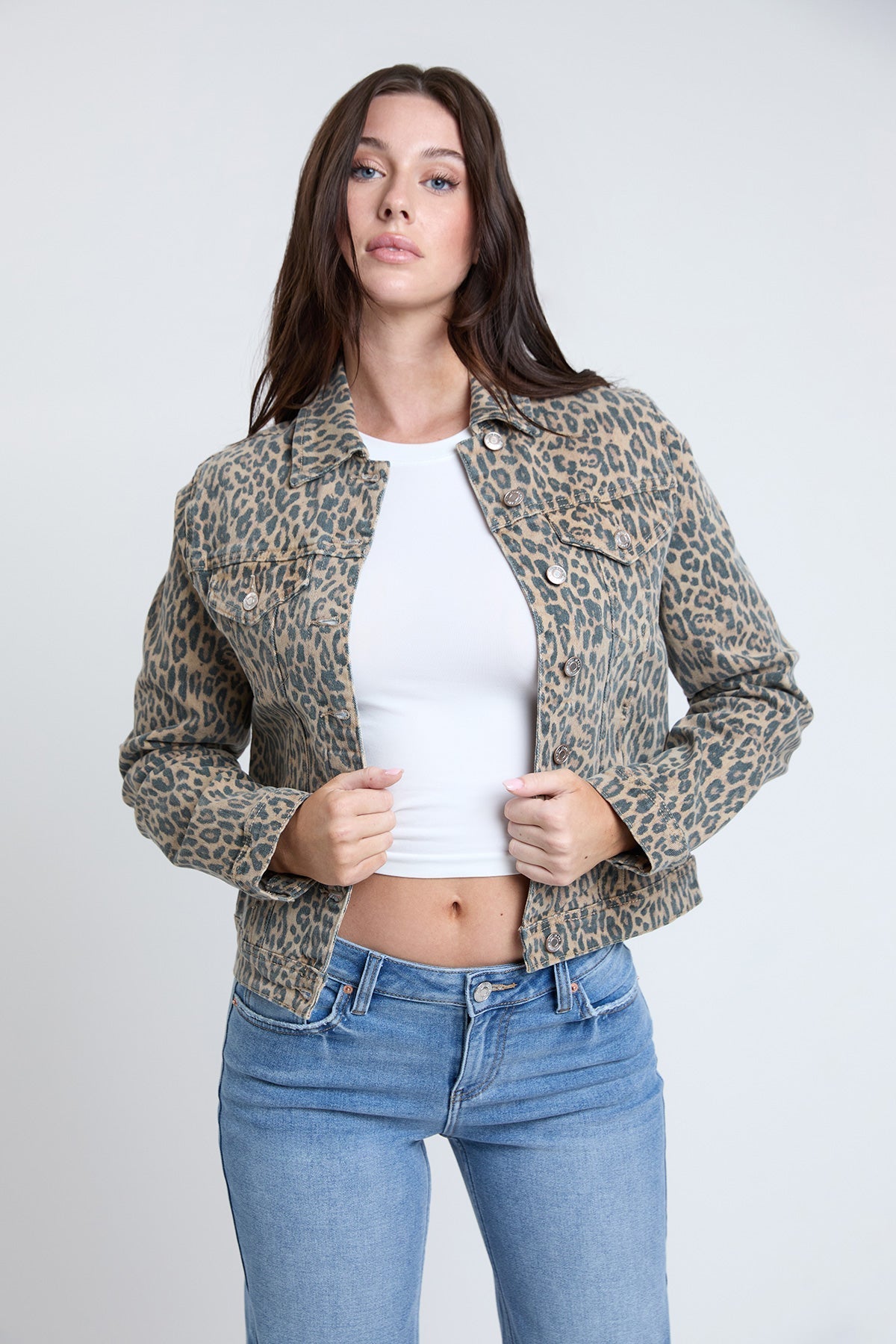 Women's Bull Denim Mid Length Jacket YMI JEANS