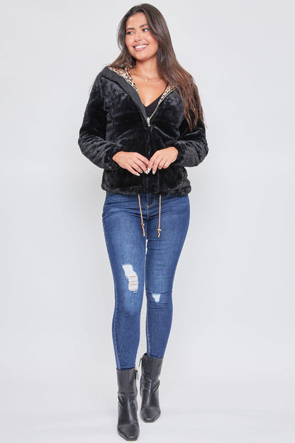 Women's Winter Faux Fur Reversible Jacket