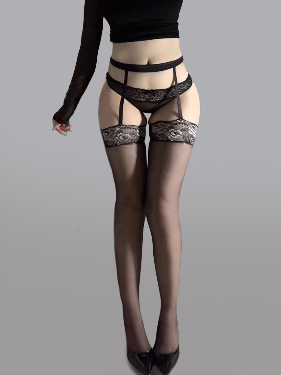 High-Waist Garter Stockings Hello.LA.Girl