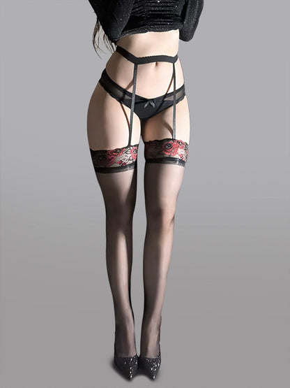 High-Waist Garter Stockings