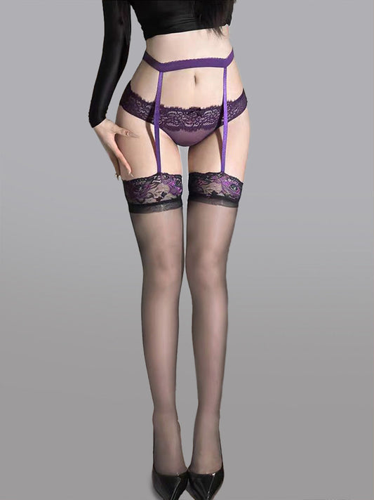 High Waist Garter Stockings With Cincher For Seduction Hello.LA.Girl