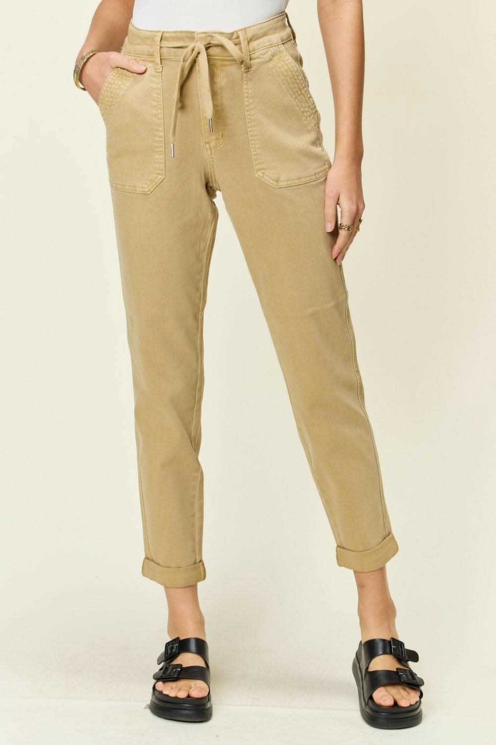 Judy Blue Full Size High Waist Jogger Jeans - Love Salve 