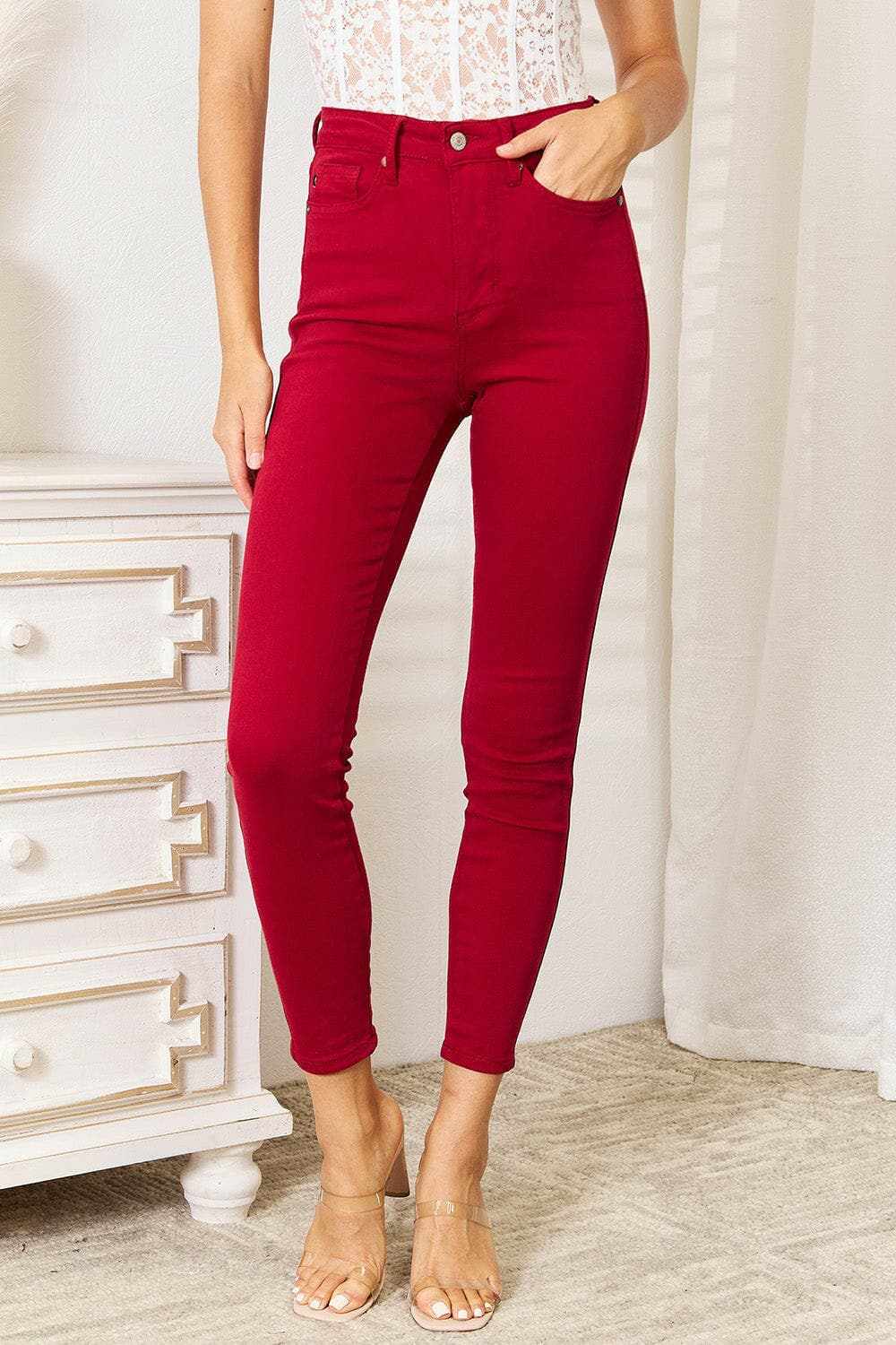 Judy Blue tummy control skinny jeans - Love Salve 