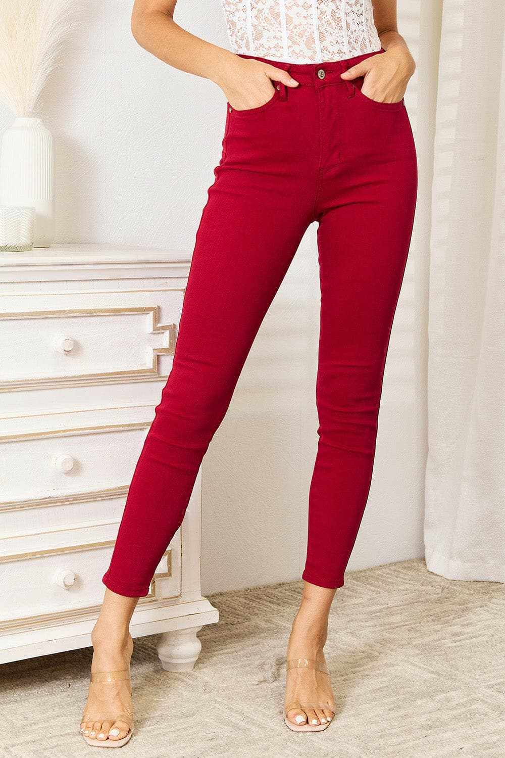 Judy Blue tummy control skinny jeans - Love Salve 