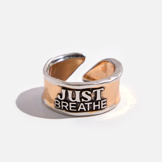 Just Breathe Remember Adjustable Ring Katia Designs