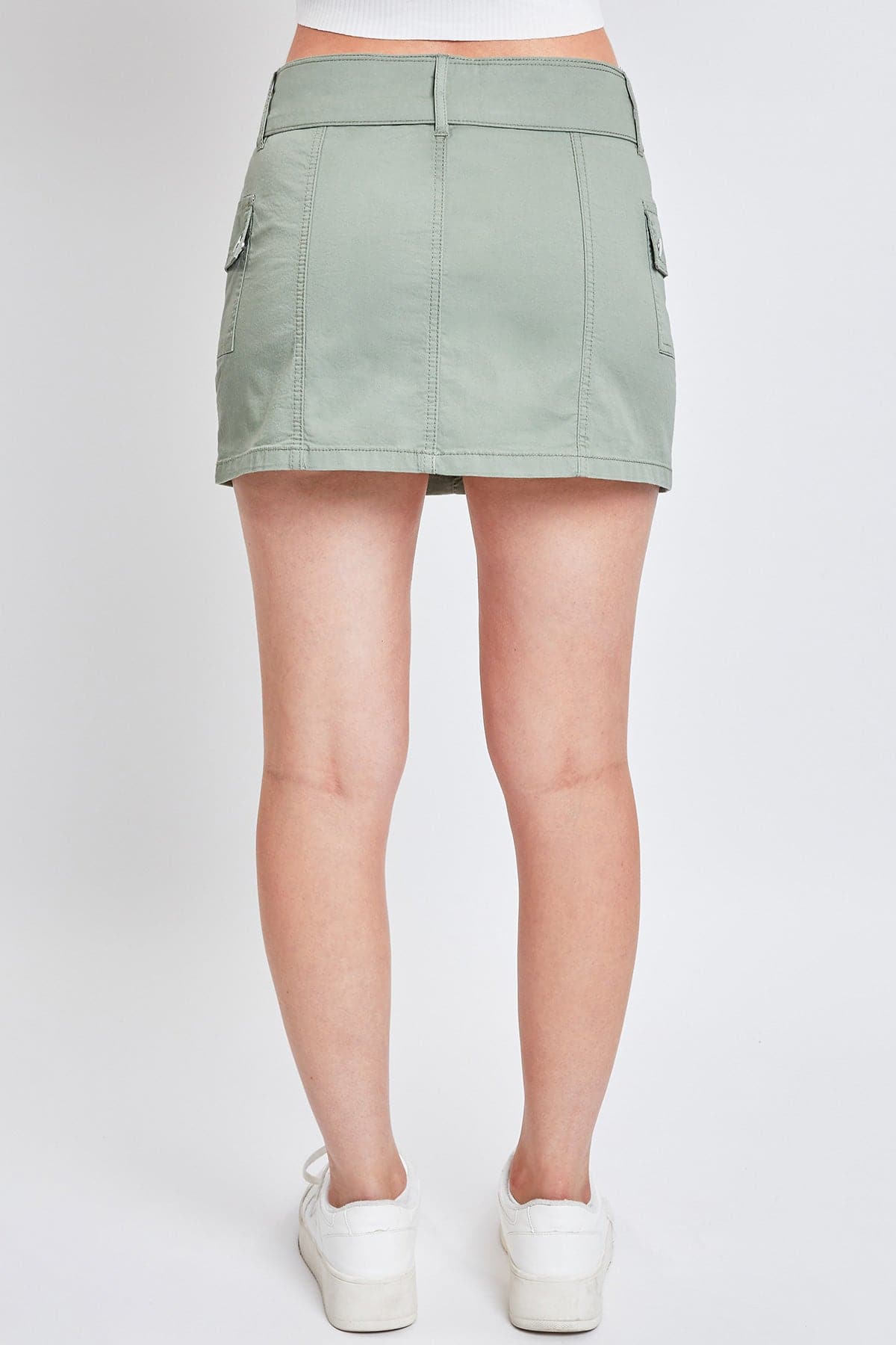YMI JEANS: Belted Mini Cargo Skirt