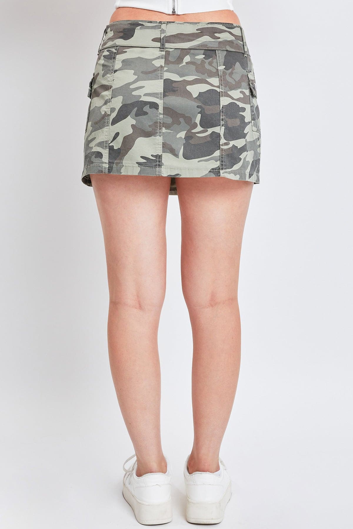 YMI JEANS: Belted Mini Cargo Skirt