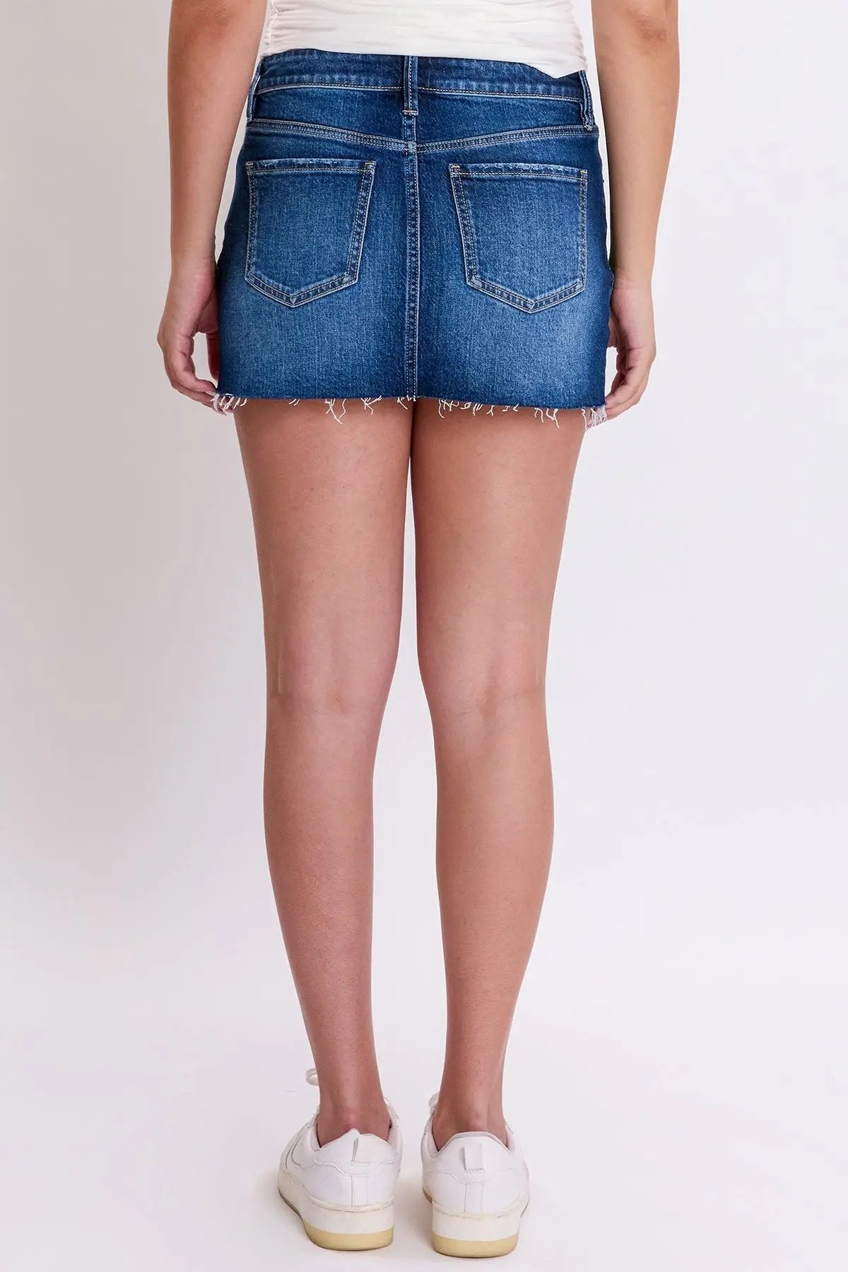 Women's Luxe Micro Mini Skirt With Raw Hem - Love Salve