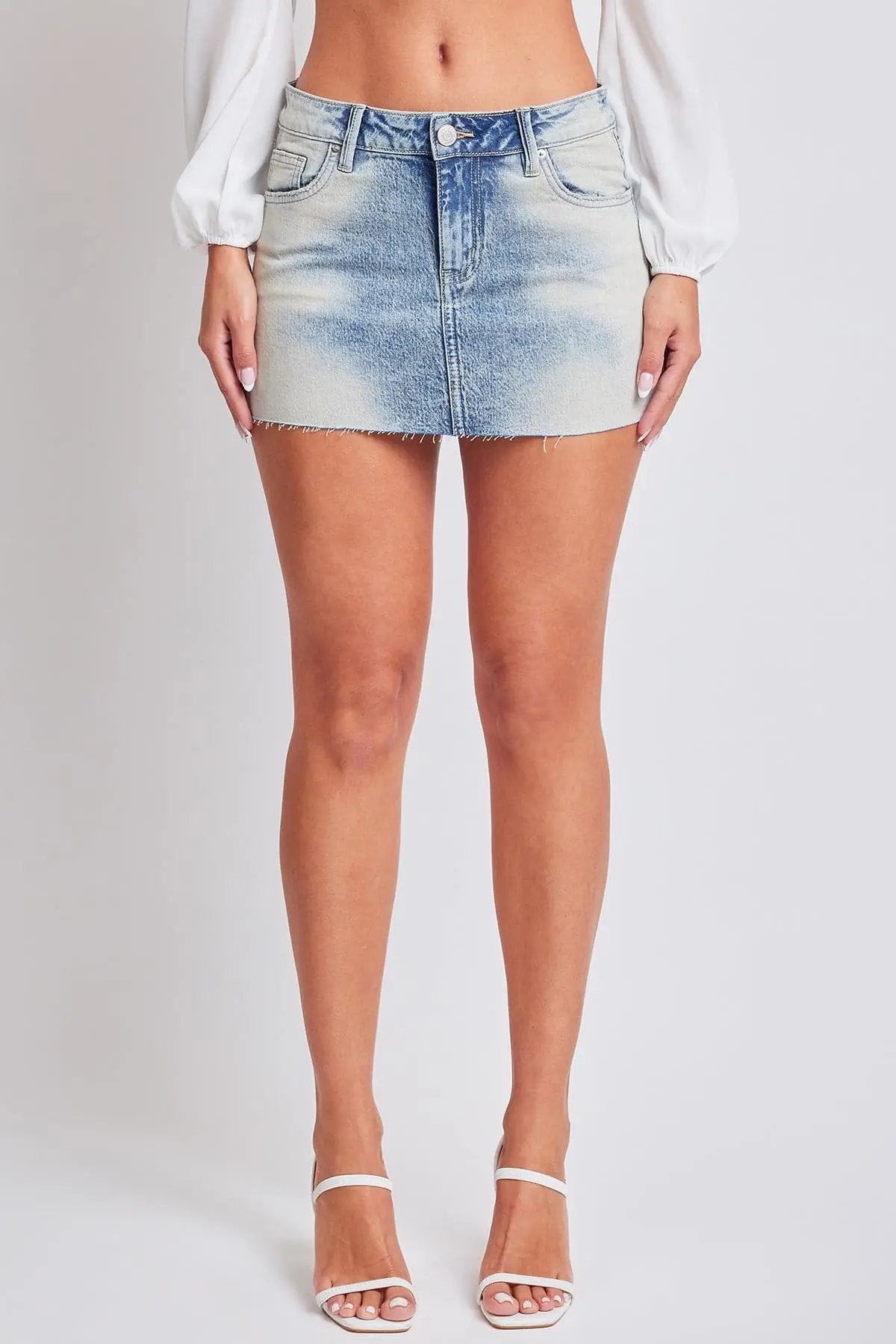 Women's Luxe Micro Mini Skirt With Raw Hem - Love Salve