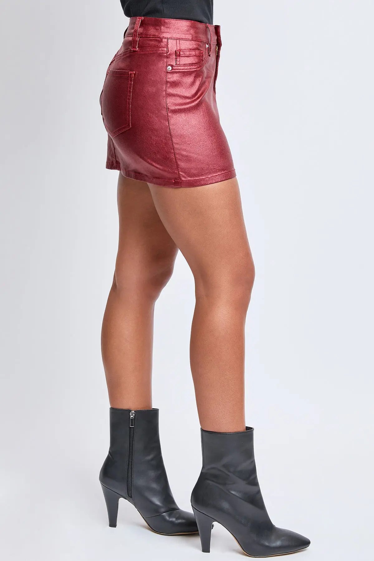 Women's Metallic Micro Mini Skirt YMI JEANS