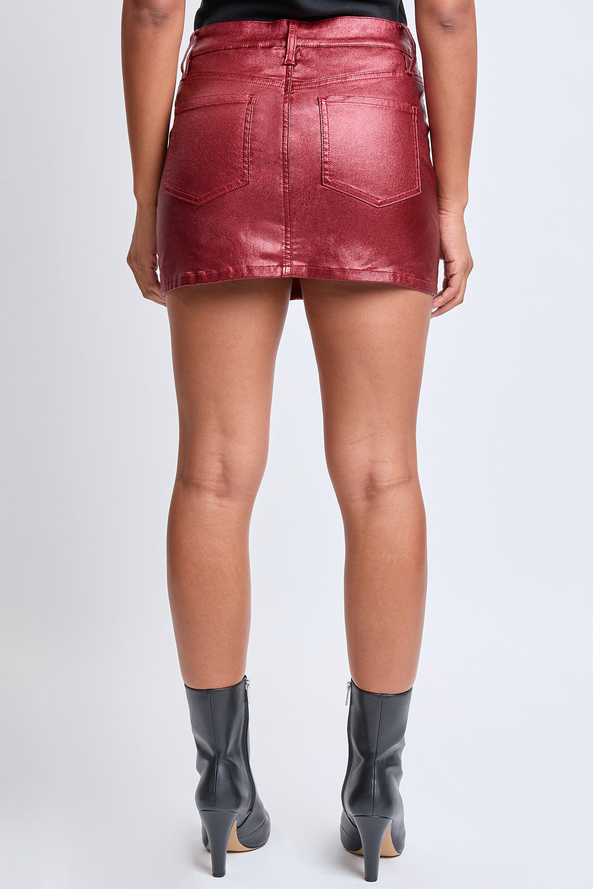 Women's Metallic Micro Mini Skirt YMI JEANS