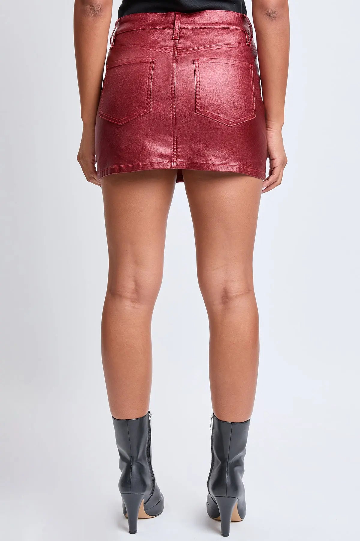 Women's Metallic Micro Mini Skirt YMI JEANS