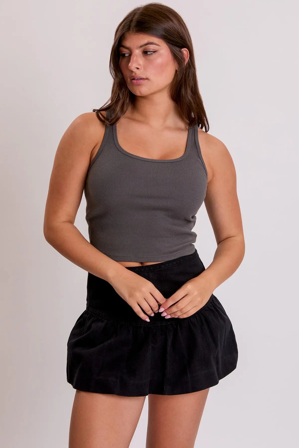 YMI JEANS: Balloon Hem Mini Skirt - Love Salve