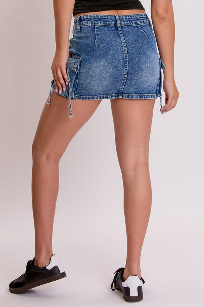 YMI JEANS: Women's Cargo Mini Skirt