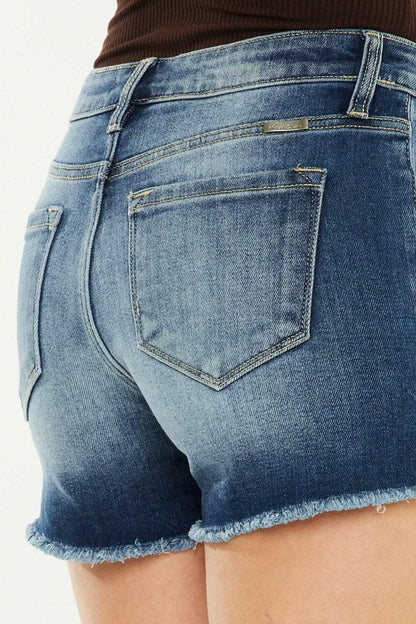 Kancan high-waisted denim shorts - Love Salve 