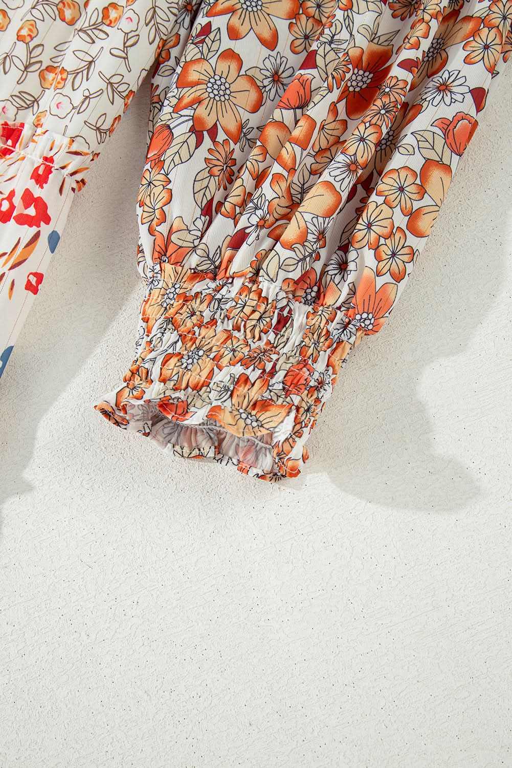 Khaki floral plus size maxi dress - Love Salve 