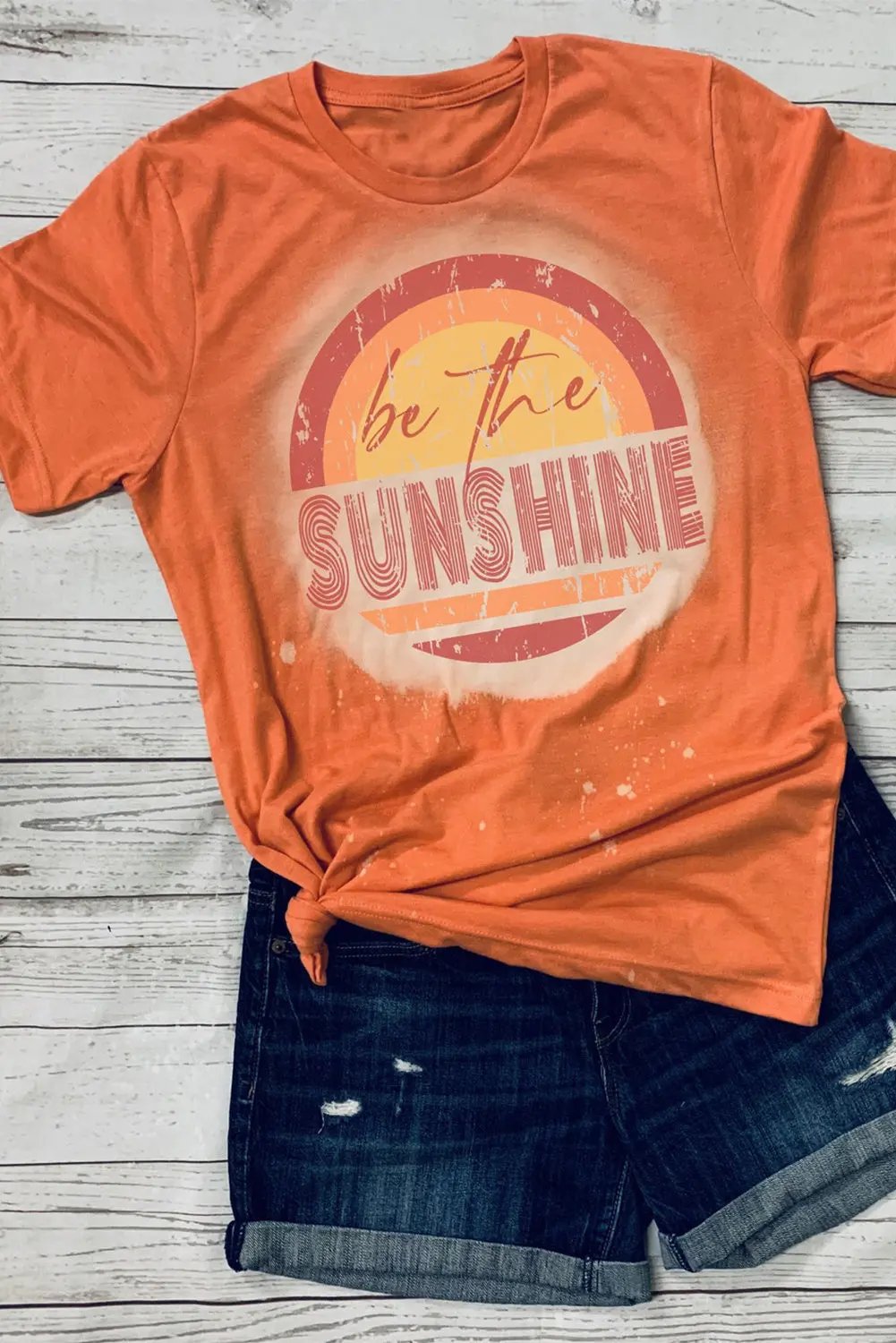 Be The Sunshine Graphic Crewneck T Shirt - Love Salve 