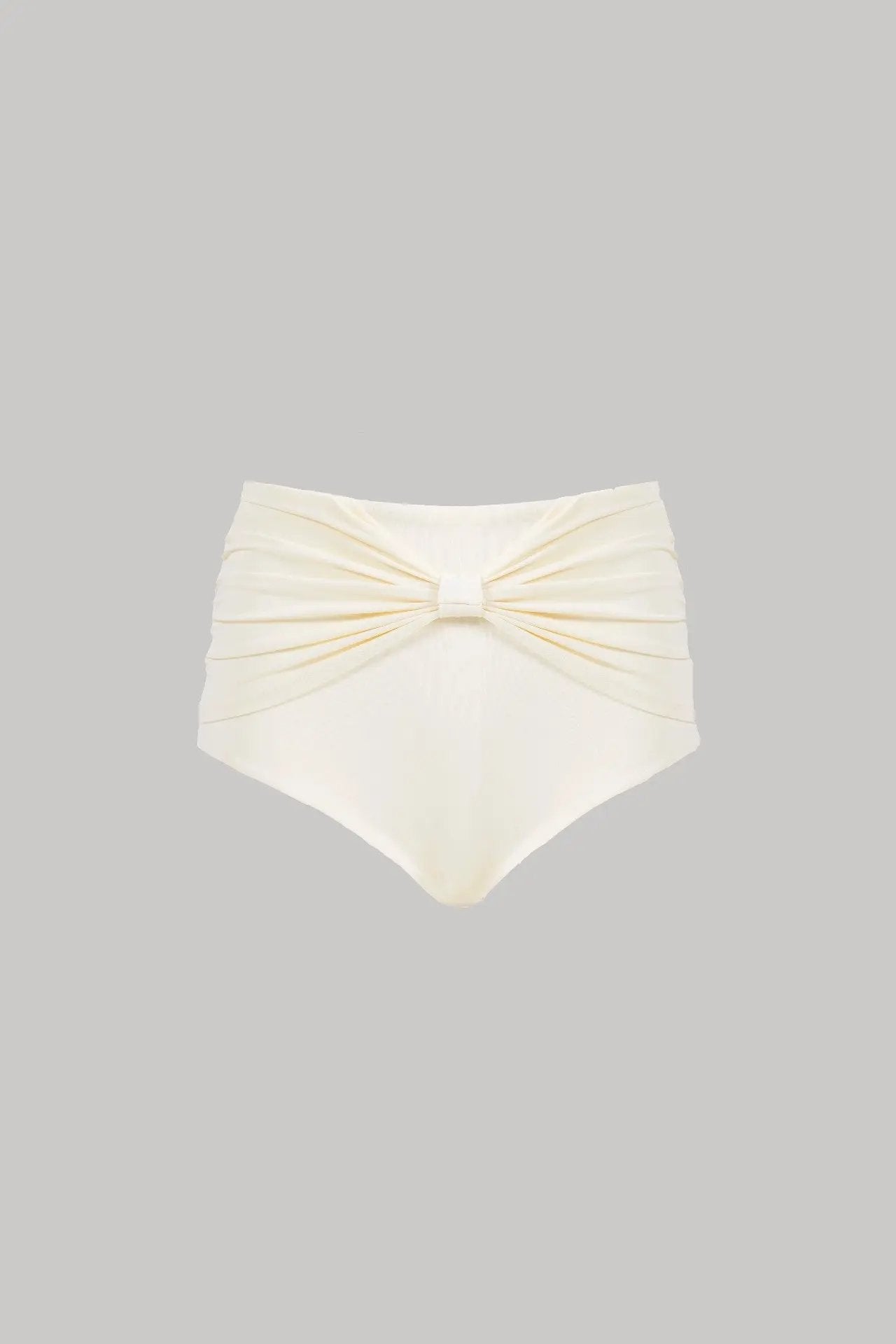 Lily High Waisted Swim Bottoms in Seashell Color - Love Salve 