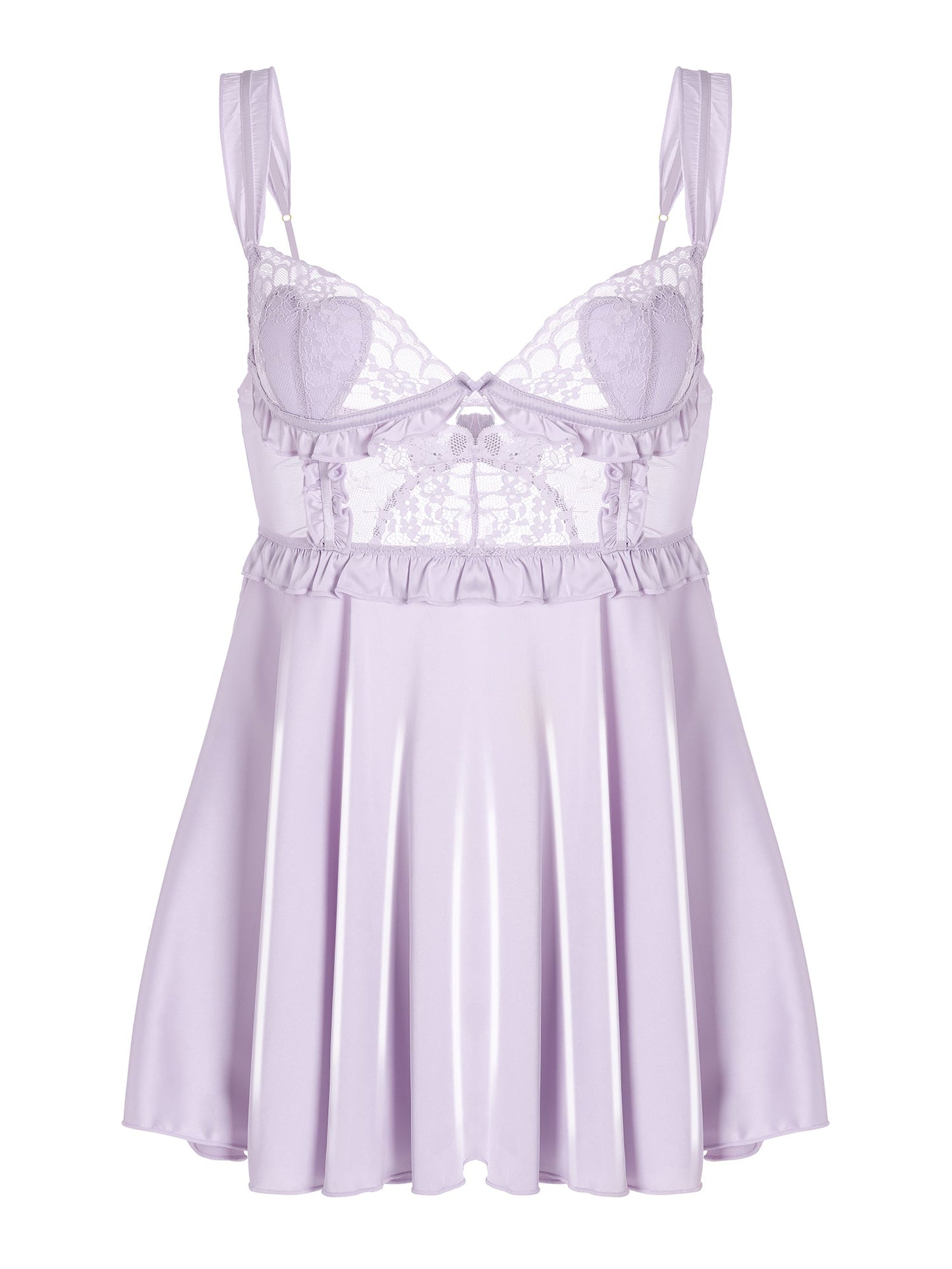 Purple Soft Satin Slip Dress for Special Occasions