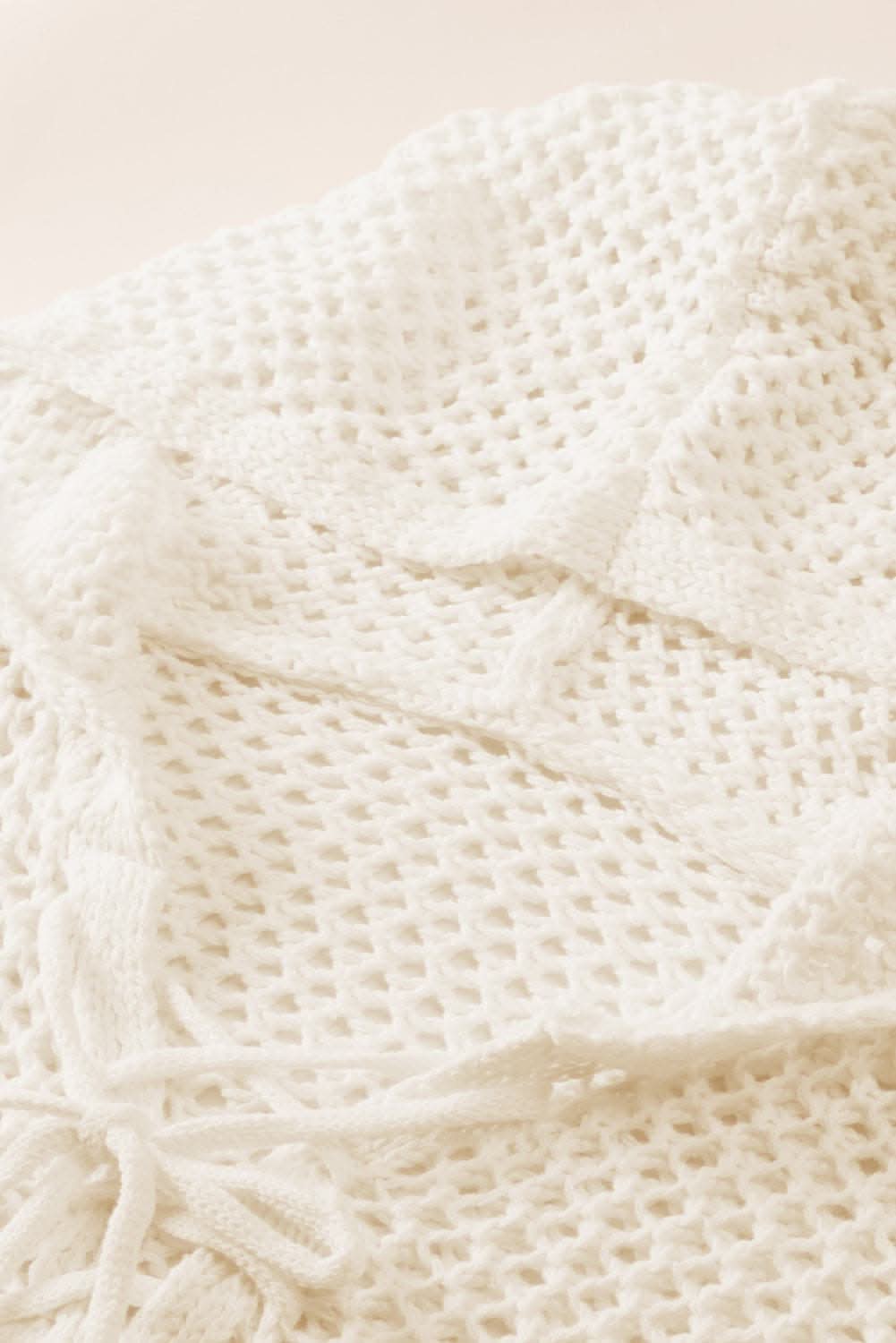 Lace-Up Hooded Sweater - Cozy Style - Love Salve 